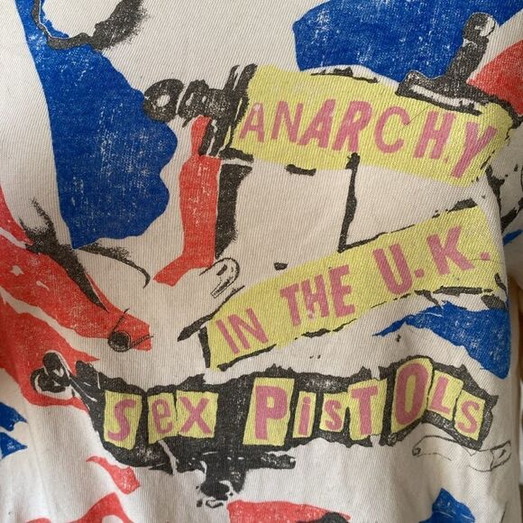Daydreamer Sex Pistols Anarchy in the UK Long Sleeve Oversize Tee - Picture 7 of 10